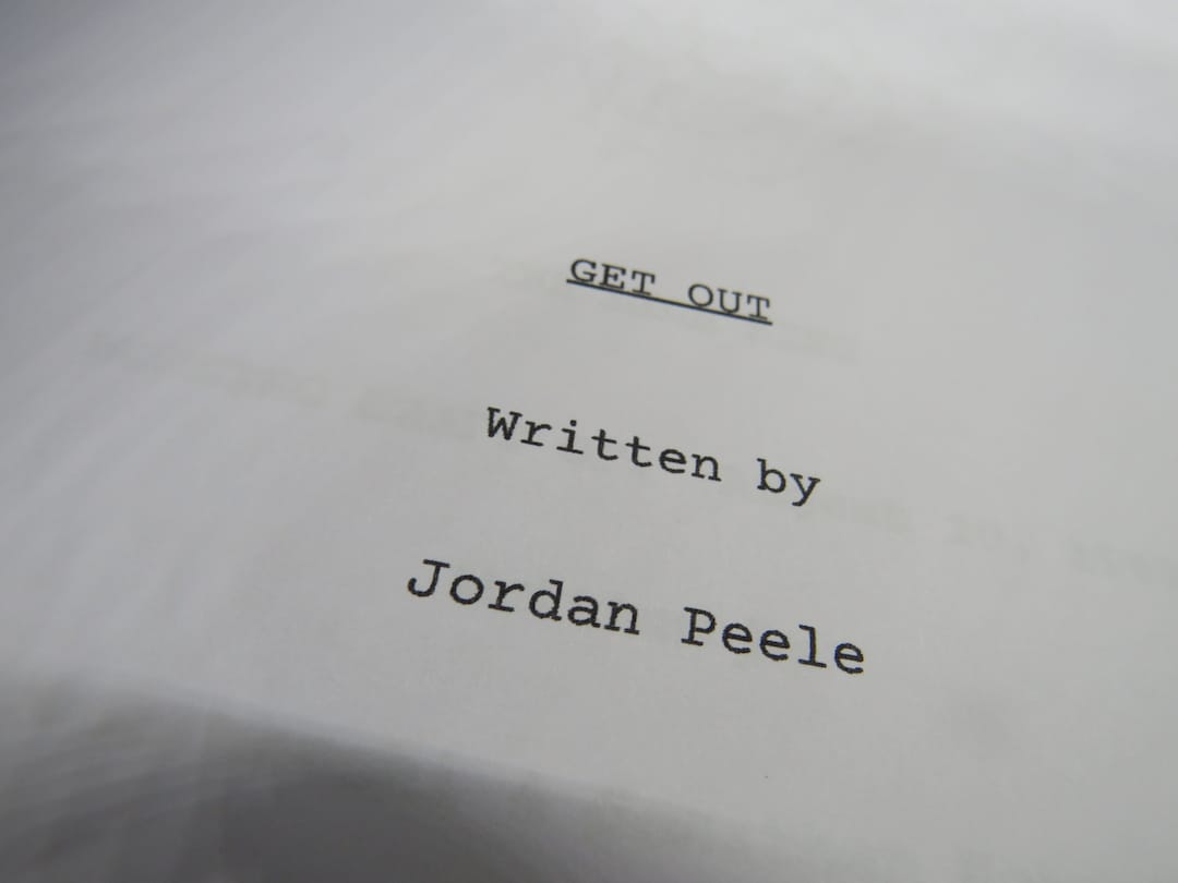 Get Out Script - Movie Script Replica - Etsy
