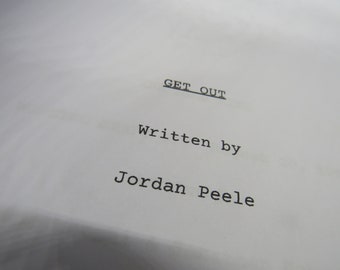 Get Out Script - Movie Script Replica