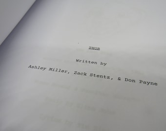 Thor Script - Movie Script Replica