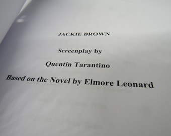 Jackie Brown Script - Movie Script Replica