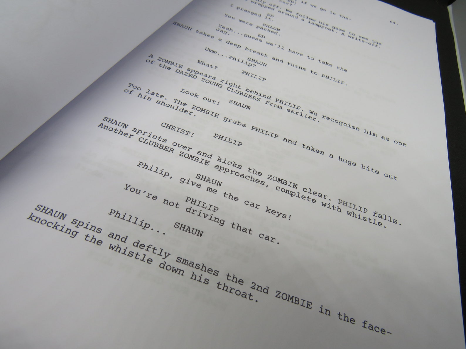 Shaun of the Dead Script Movie Script Replica Etsy UK