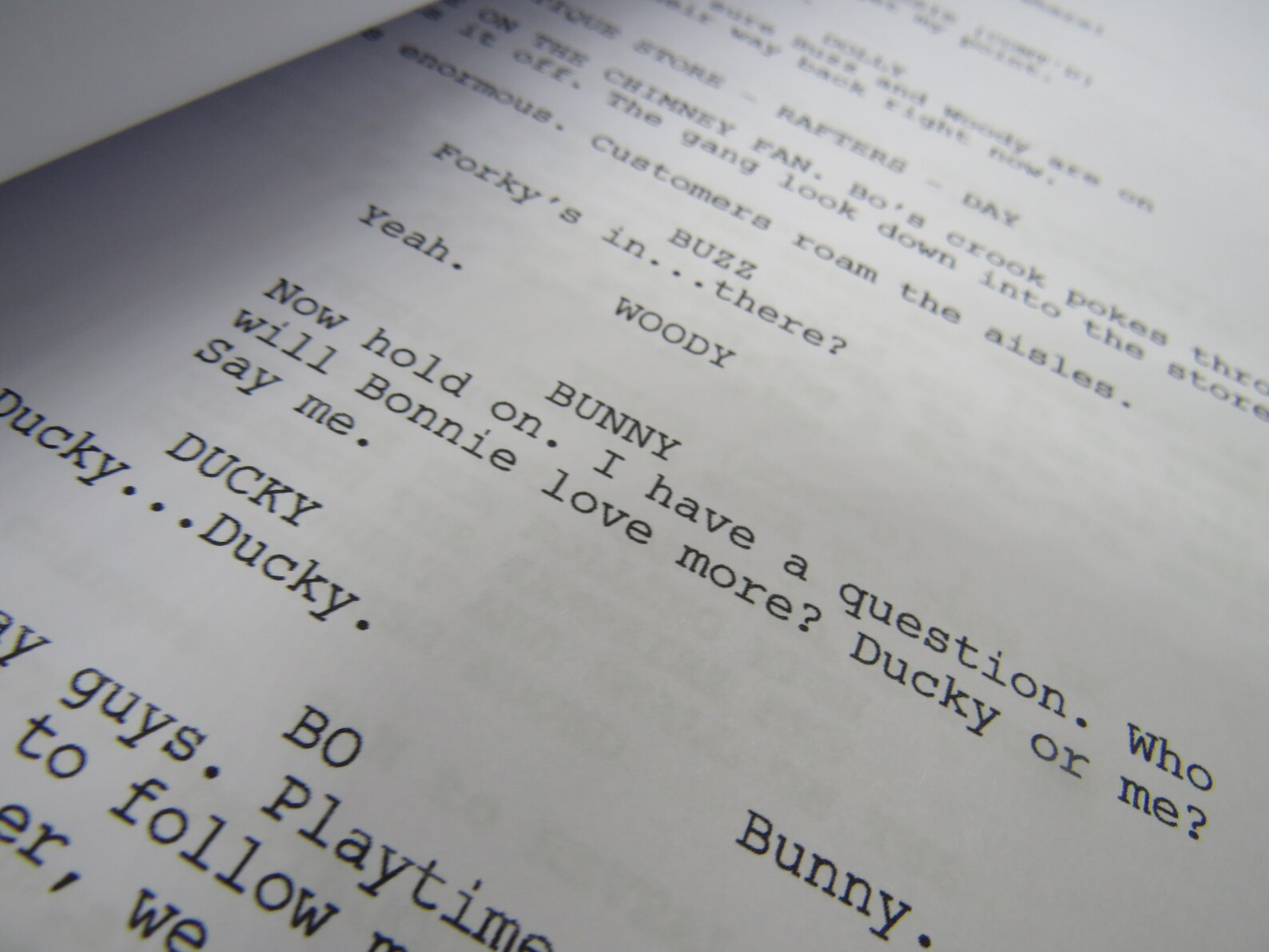 Toy Story 1 2 3 or 4 Script Movie Script Replica Etsy