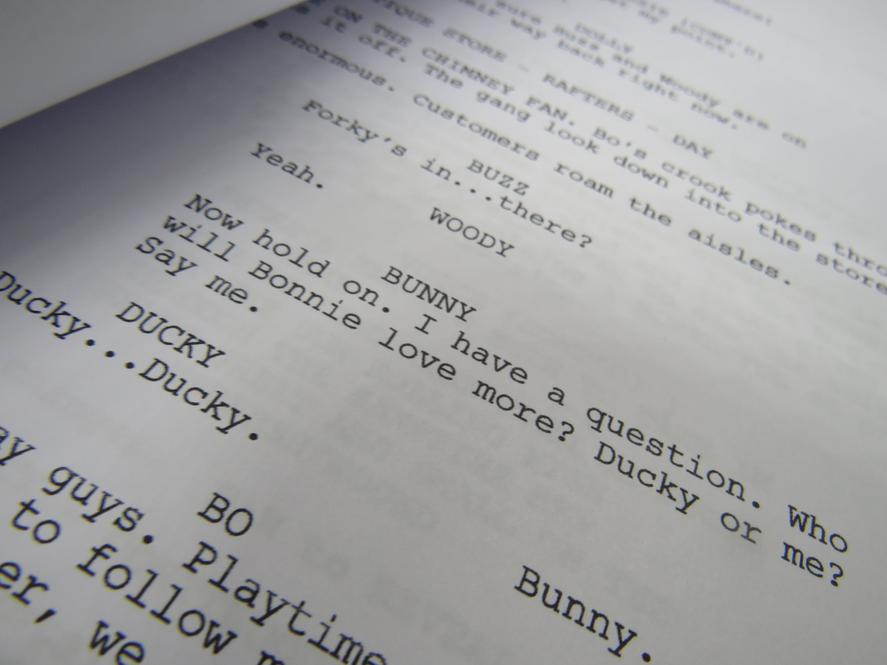 Toy Story 1 2 3 oder 4 Skript Movie Script Replica Etsy