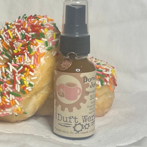 Donut & Joe Fragrance Spray for Cosplay, LARP, RPG, Costumes, Wigs, and Props
