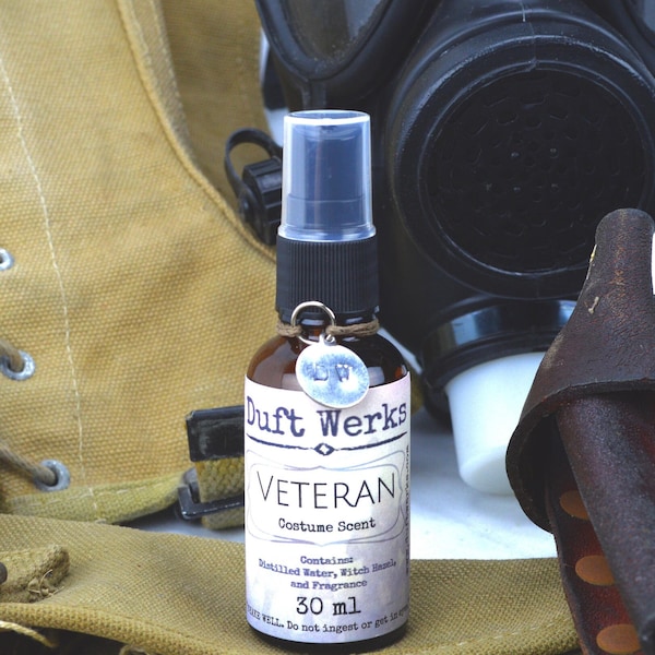 Veteran Fragrance Spray for Cosplay, LARP, RPG, Costumes, Wigs, and Props