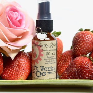 Strawberry Rose Fragrance Spray for Cosplay, LARP, RPG, Costumes, Wigs, Props, Cars, Linens, and Stationery