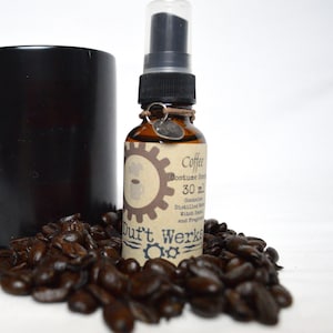 Kaffeeduftspray für Cosplay, LARP, RPG, Kostüme, Perücken, Requisiten, Auto, Bettwäsche und Schreibwaren