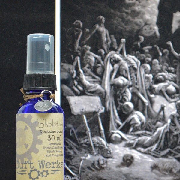 Skeleton Fragrance Spray for Cosplay, LARP, RPG, Costumes, Wigs, and Props