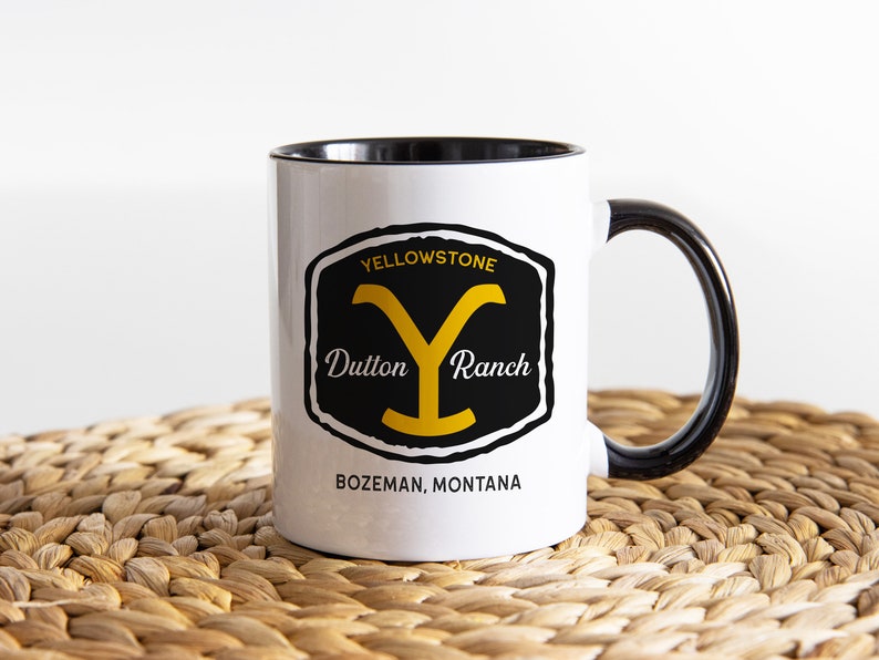 Yellowstone Dutton Ranch Inspired Logo Coffee Mug Bozeman Etsy New