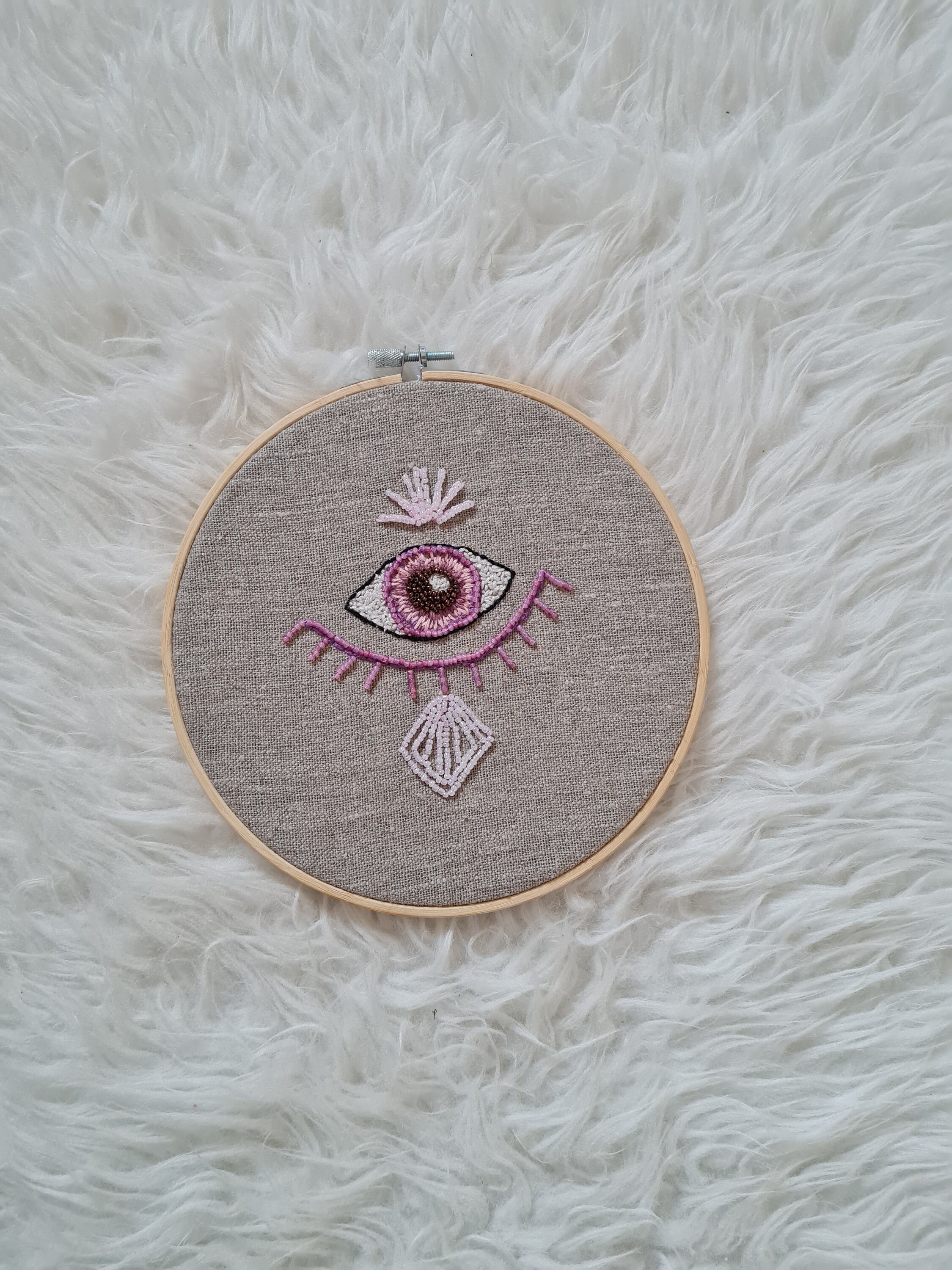 Décoration Ex-Voto Brodée à La Main