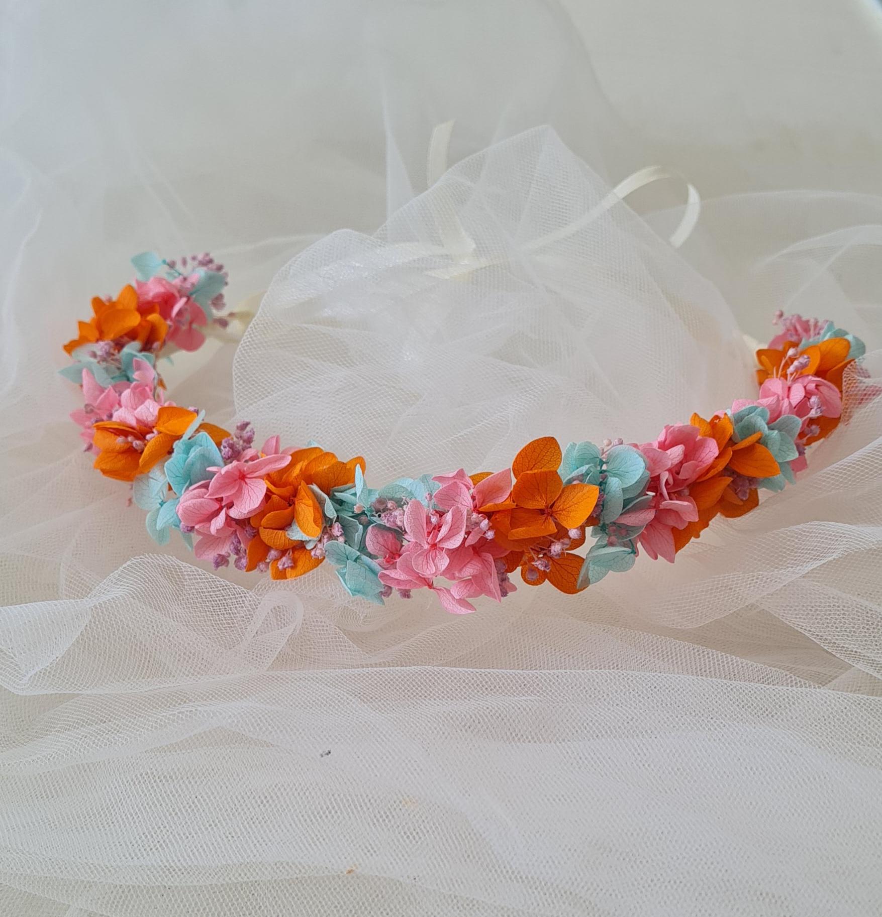 Couronne Evjf Couronne Avec Voile Et Fleurs PartyDeco - Pour Enterrement De Vie De Jeune Fille - Cadeau Réutilisable Décoration Enterrement Vie Jeune Fille