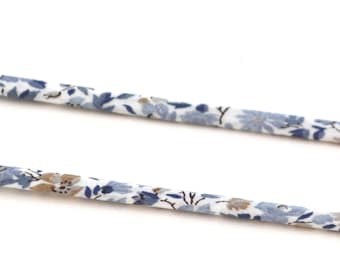 Cordon Liberty Hannah Rose bleu 4mm/ 1 mètre