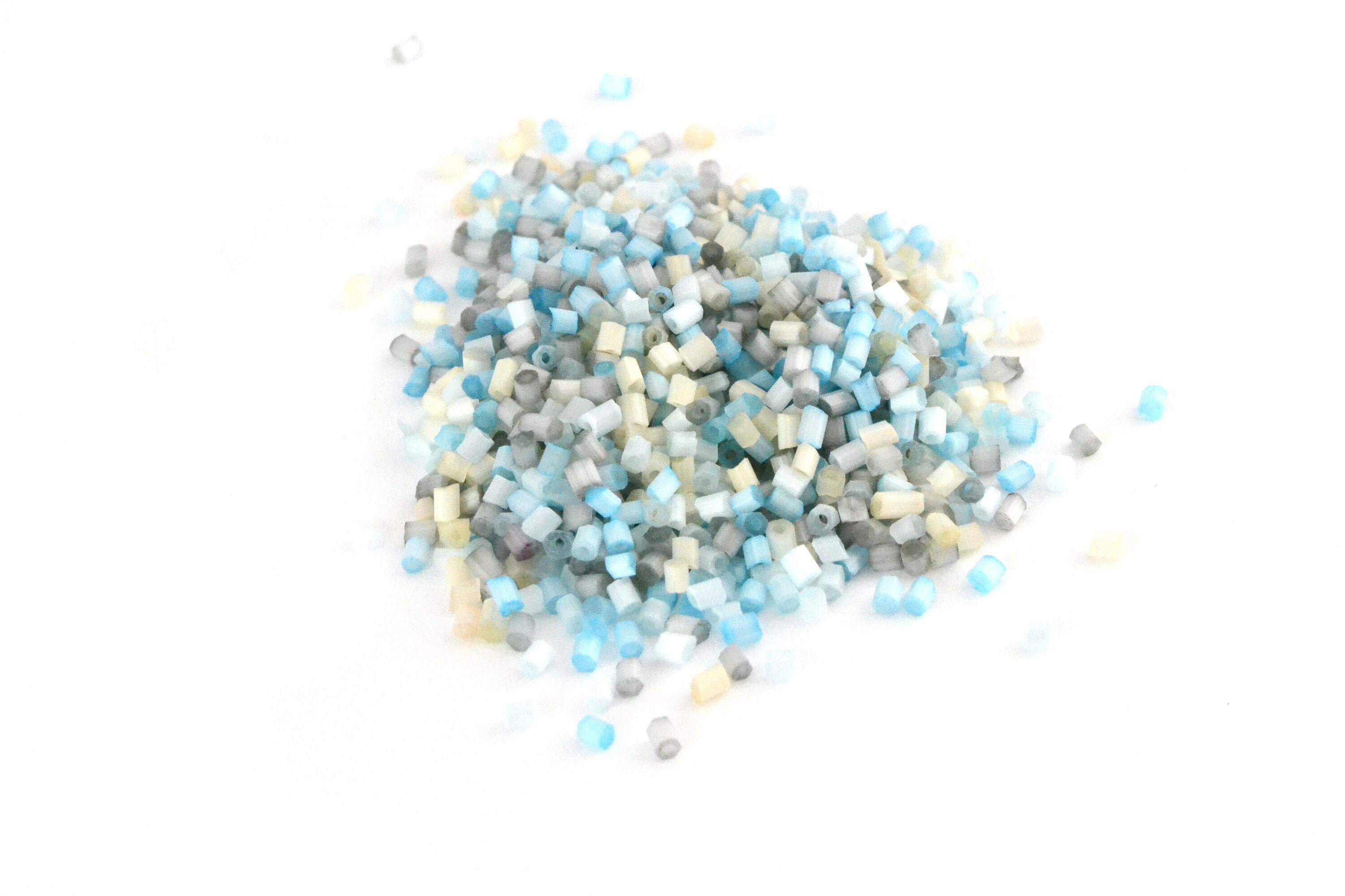 Lot de 6500 perles de rocaille en verre de 2 mm - Couleur métallique - 11/0 - Pour enfants - Couleur : noir