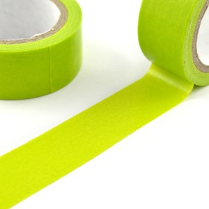 Washi tape 15mm uni turquoise, vert, bleu ou bronze