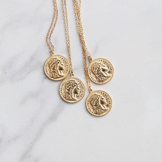 Coin Necklace Jewelry Pendant Gold - Necklace Gold Pendant Coin Coin Necklace Jewelry Pendant Gold - Necklace Gold Pendant Coin