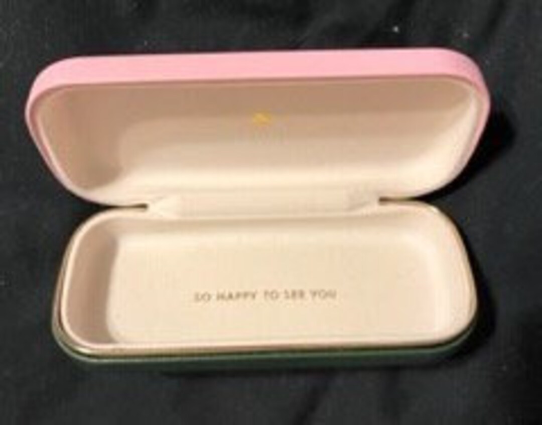 Vintage Kate Spade Glasses Case. Original Pink & Green Readers Etsy