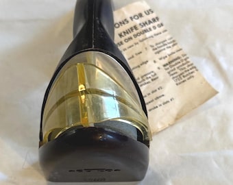 Afilador de cuchillos Cutco vintage. Herramienta de afilado de los años 90. ¡Incluye instrucciones! ¡Envío gratuito!