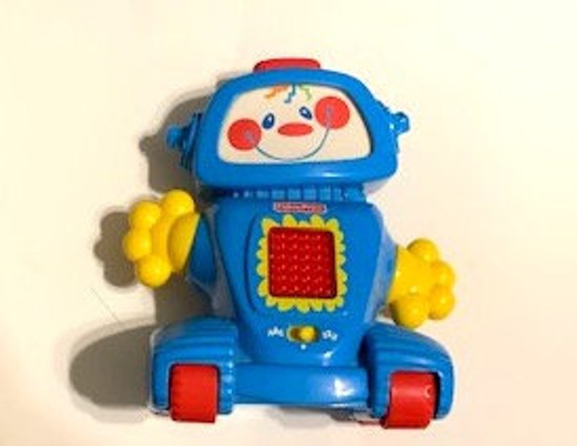 Vintage Fisher Price Robot. Mattel Baby Learn A Bot Teaching Etsy