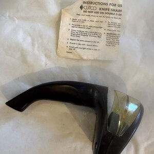 Afilador de cuchillos Cutco vintage. Herramienta de afilado de los años 90. ¡Incluye instrucciones! ¡Envío gratuito! imagen 4