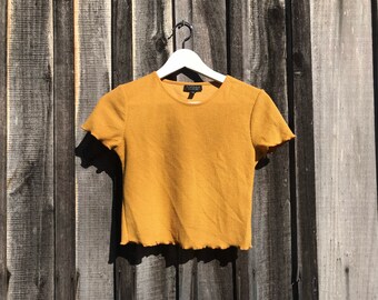 mustard yellow top