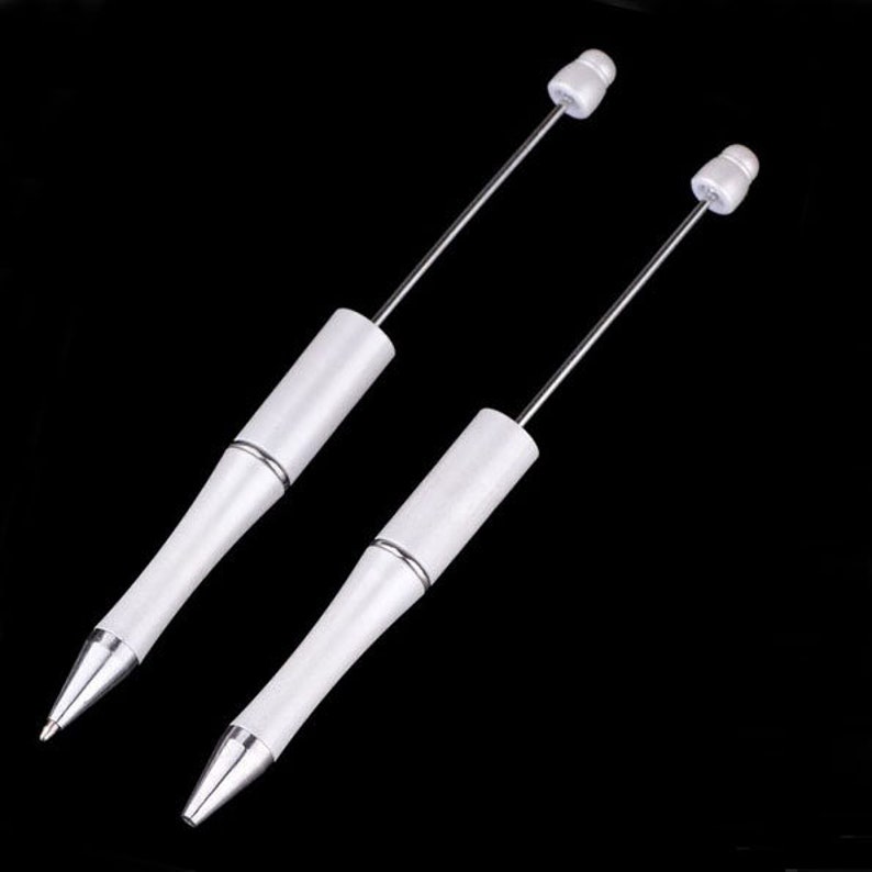 Customizable 15 cm Ballpoint Pen Metal and Synthetic Material for Beads Nacre