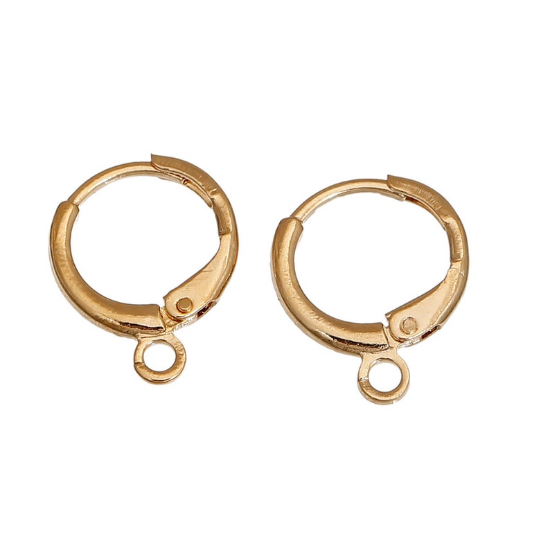 14K Or 18K Gold Plated Dormeuse Earring Support 23