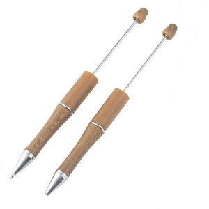 Stylo Bille Personnalisable De 15 cm Métal Et Matière Synthétique Pour Perles Marron