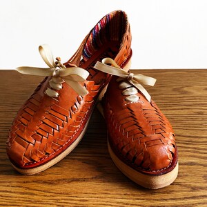 Huarache-Sandale für Damen, Ribbons Tan