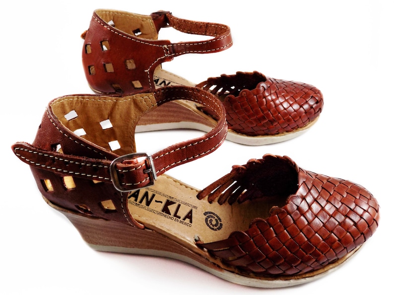 Huaraches Sandals Platform Brown