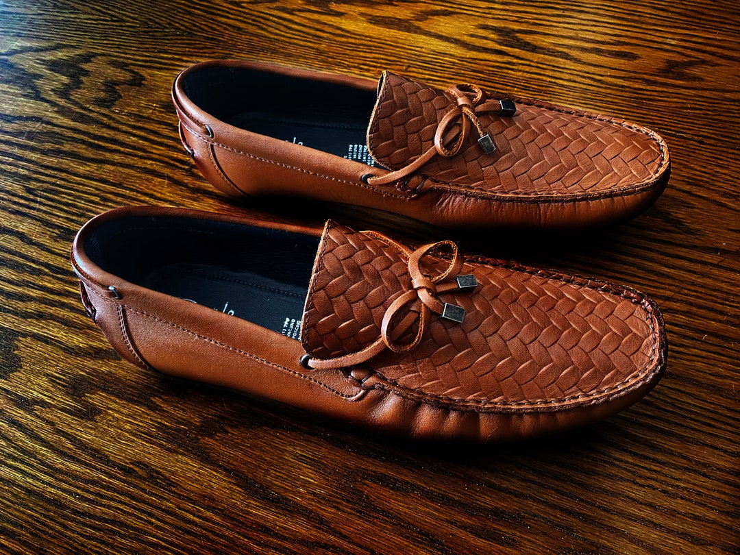 mens leather slip on clogs