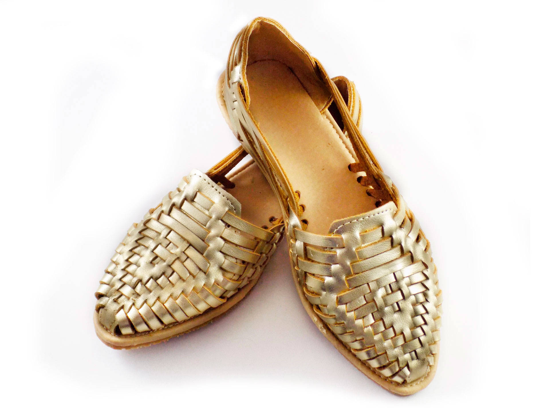 yellow huarache sandals