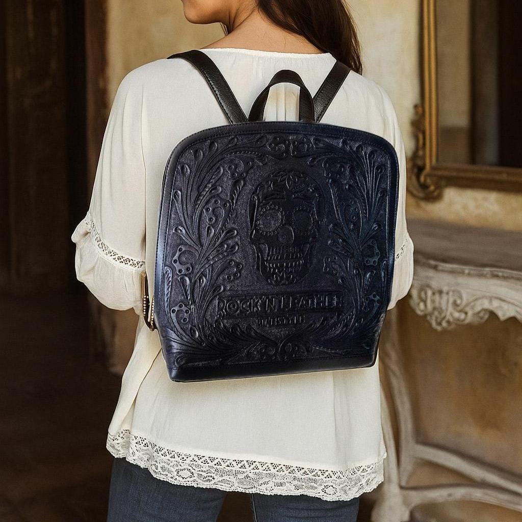 black leather bag backpack travel Shop Structured Black Leather Backpacks