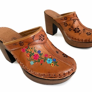 Mexican wooden shoes deals