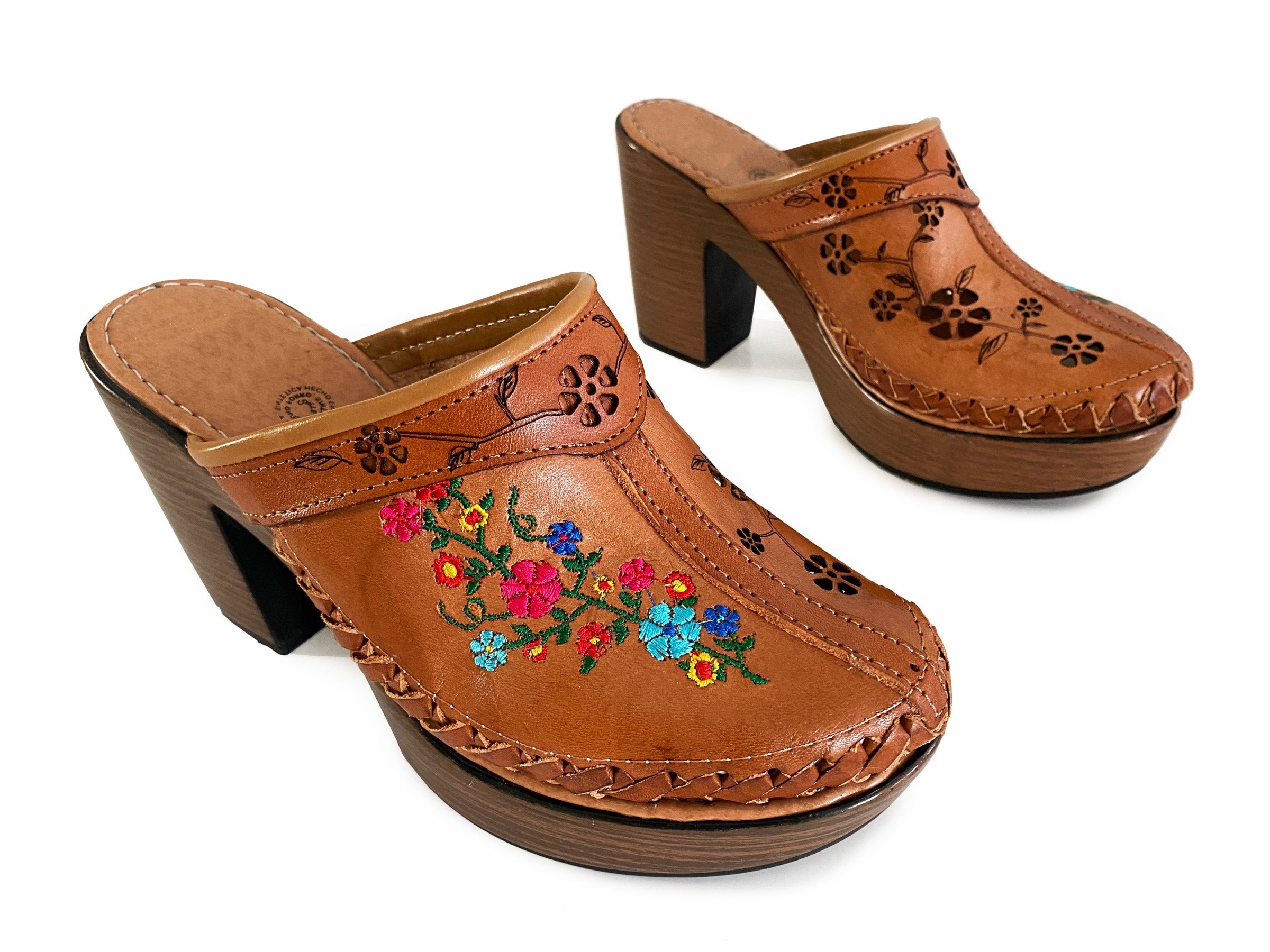 Embroidered clogs store