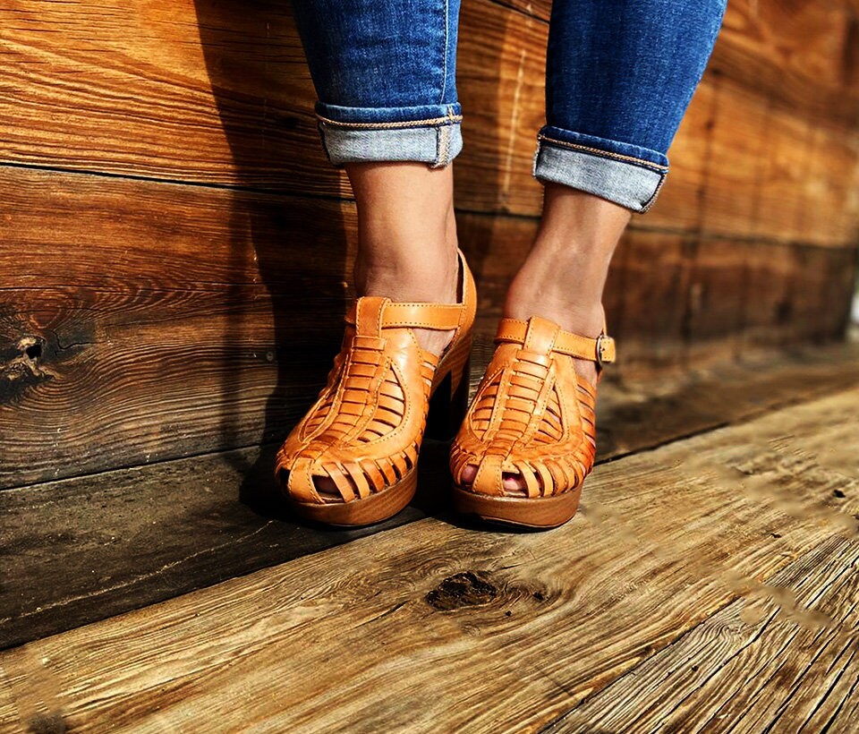 huarache heels womens