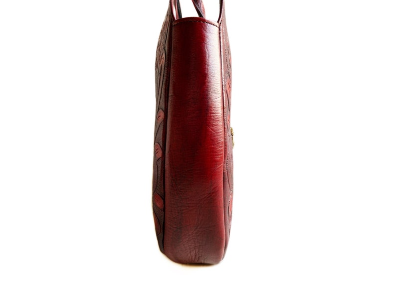 Catrina Tseek hand-tooled leather shoulder bag