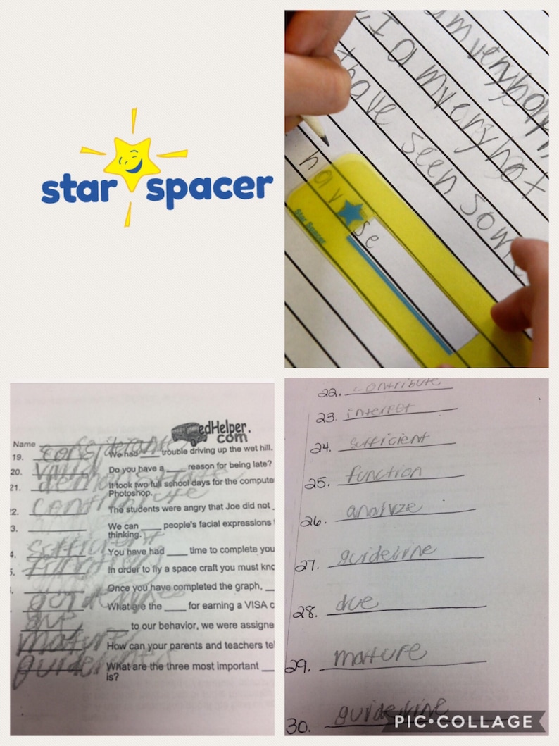 Star Spacer Handwriting Tool Package of 4 image 7