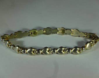 Beautiful Eternal Love Heart Silver Bracelet Vintage