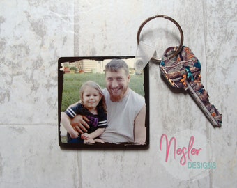 Custom Photo Keychain, Double Sided Keychain, Square Keychain, Round Keychain, House Keychain, Custom Gift, Personalized Gift, Backpack Tag