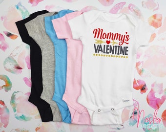 Mommy's Valentine, Valentine's Day Shirt, Valentine's Day, Baby Girl Valentine's Shirt, Cute Valentine's Shirt, Mommy's Girl, Mommy's Boy