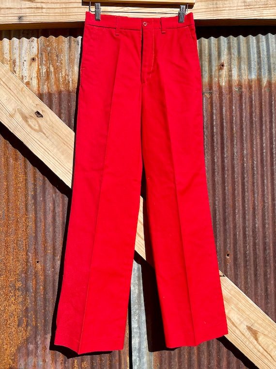 70s Wrangler Red Trousers