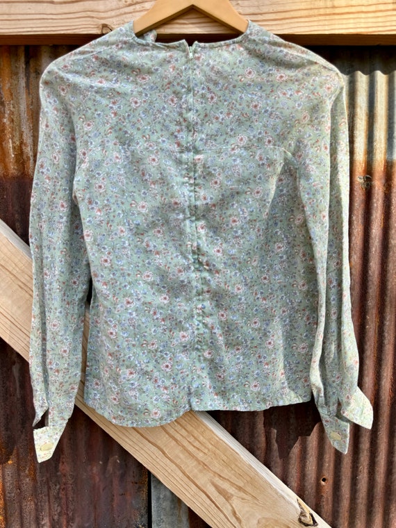 Handmade 60s Floral Blouse - image 8