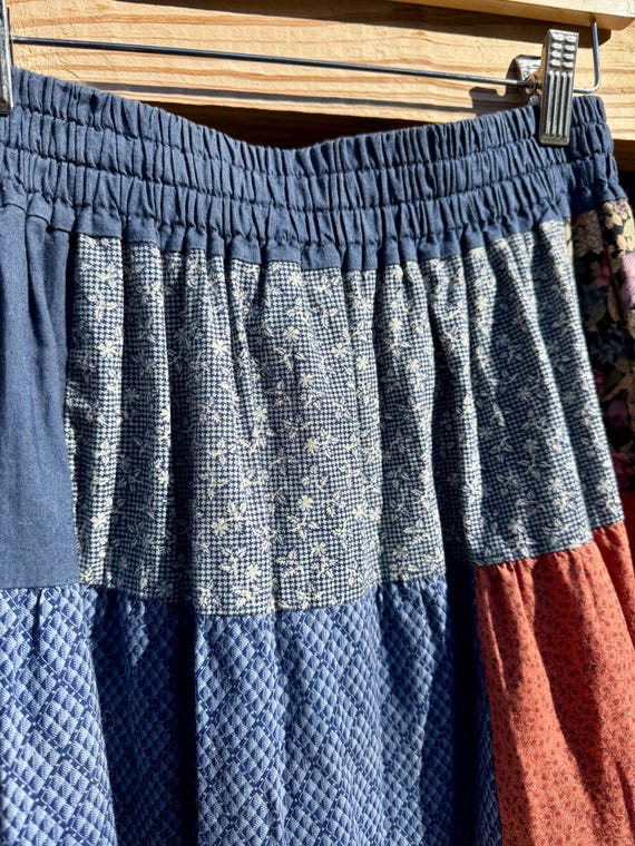 Handmade Cotton Patchwork Skirt - image 3