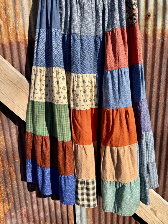 Handmade Cotton Patchwork Skirt - image 5