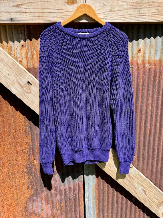80s Gap Purple Knit Sweater