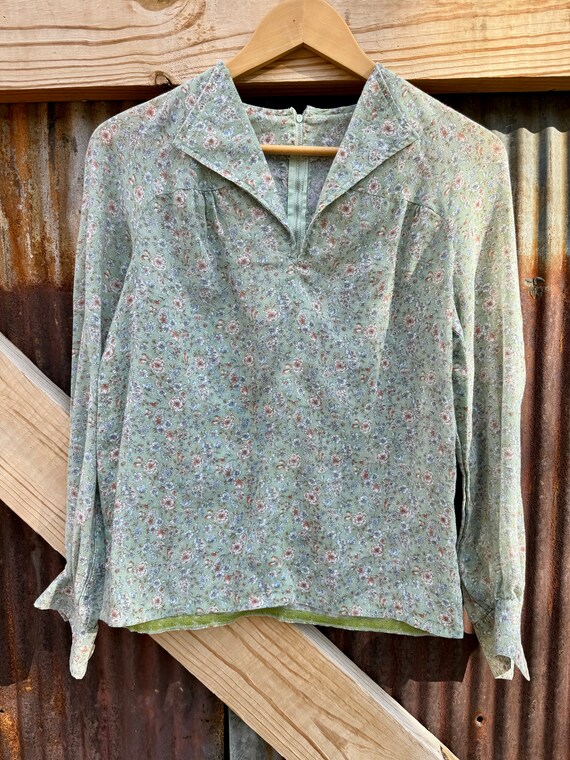 Handmade 60s Floral Blouse - image 7
