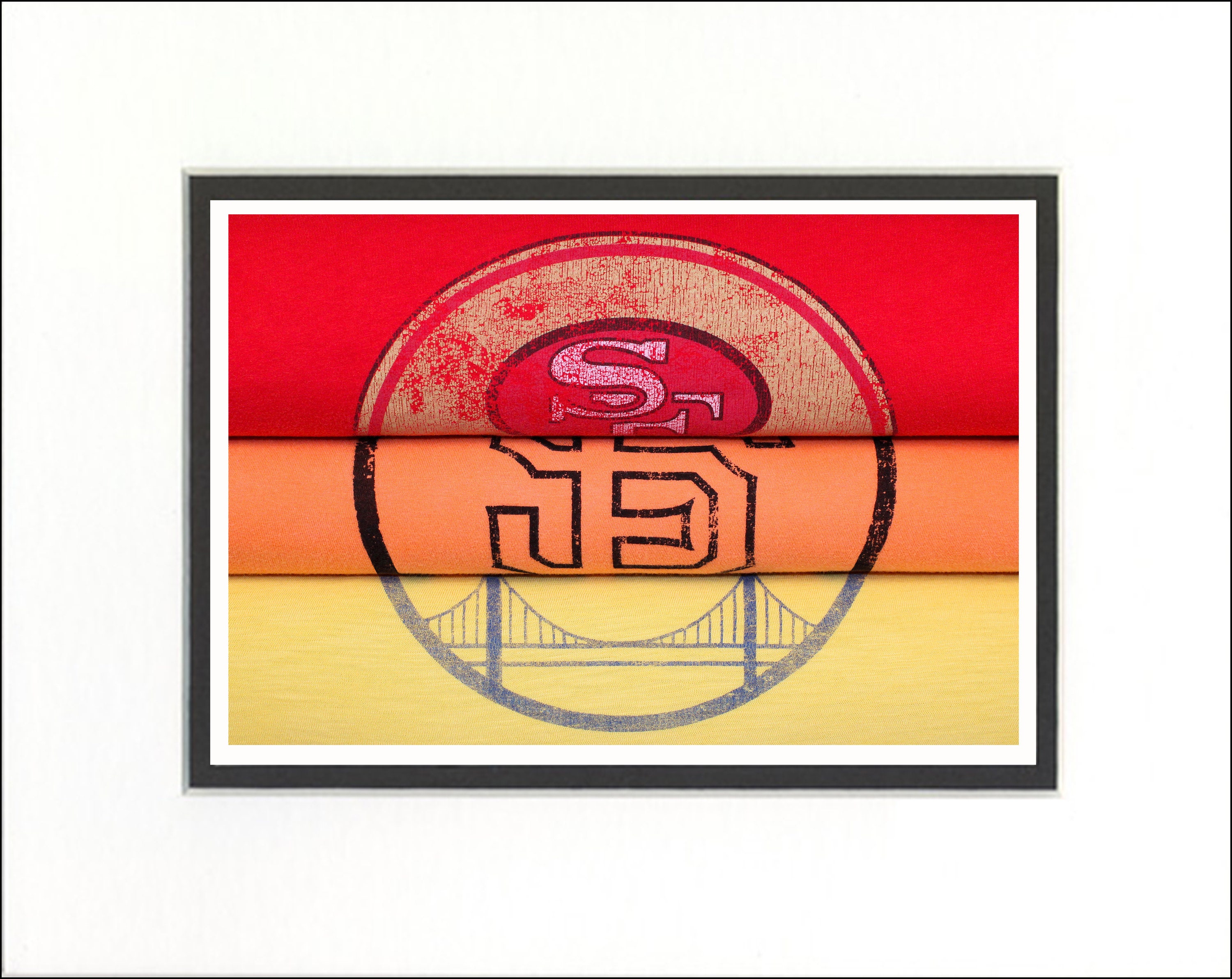 San Francisco 49ers Giants Sharks Warriors MASH UP Vinyl / Sticker 10
