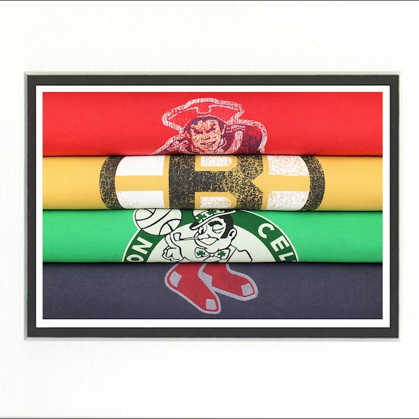 Vintage Boston Sports Prints Etsy