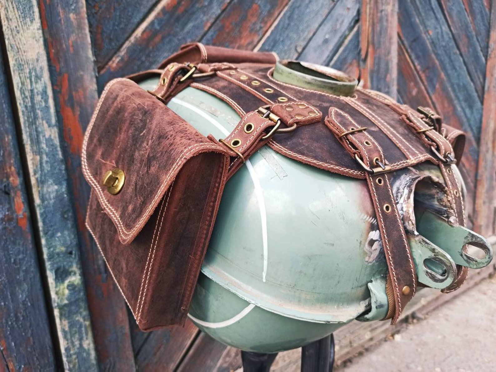 Ural Fuel Tank Leather Cover Bags, Ural Fuel Tank Gas Bags Genuine