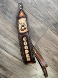 Leather Sling / Strap  - Hand Tooled - Personalized - Handmade-Personalized Leather Strap - Personalized Fathers Day Gift - Groomsman Gift product logo